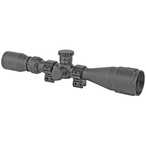 BSA Sweet 17 Cal 3-12x40 30/30 Duplex Reticle Rifle Scope has a matte black finish